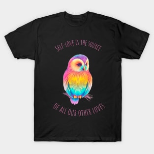 Neon Owl | Motivational Quotes T-Shirt